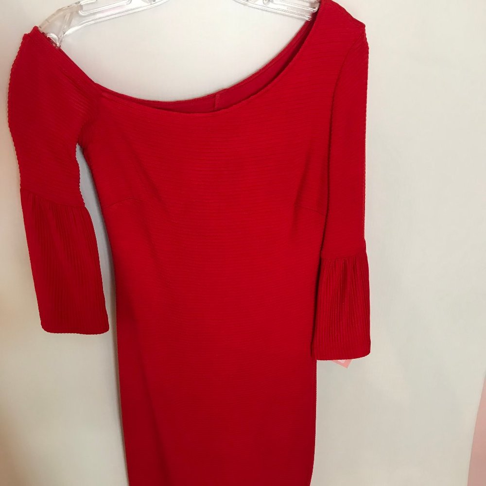 Red Off Shoulder Bodycon